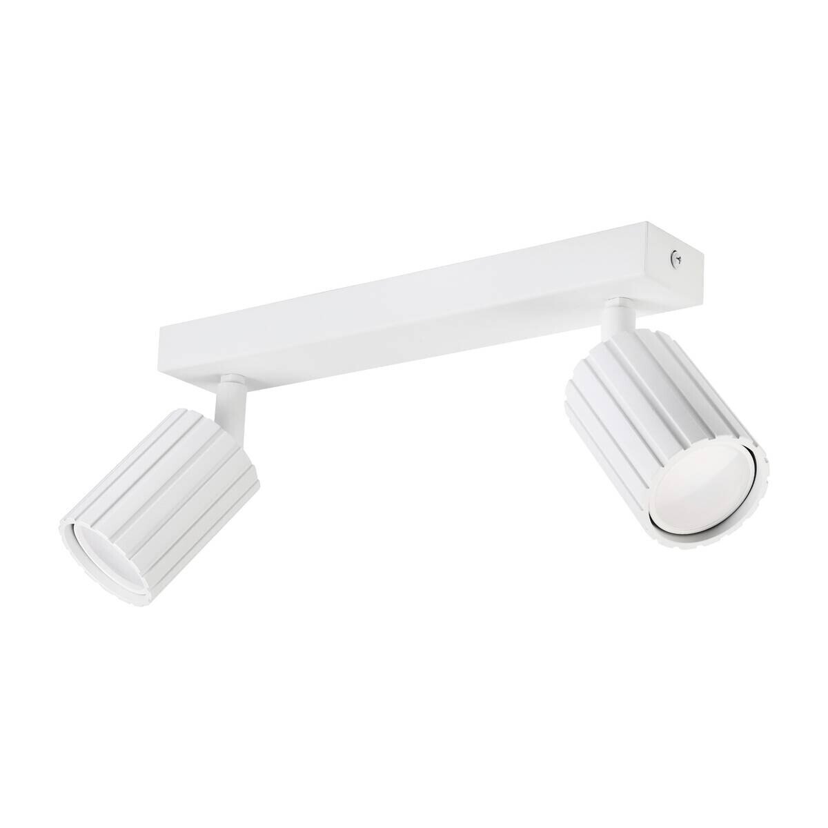 Lamkur Strahler Prisma weiß Stahl B/H/L: ca. 6,5x16,5x30 cm 2 Brennstellen