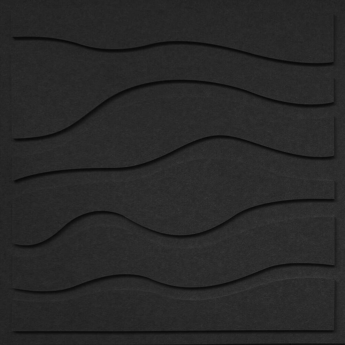 Wandpaneel schwarz B/H: ca. 64x64 cm