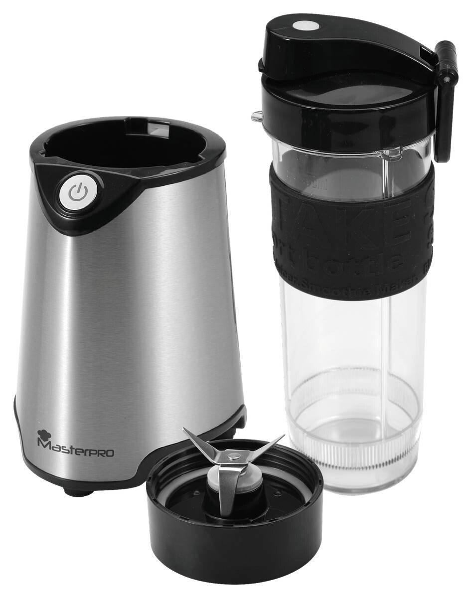 MASTERPRO Smoothie-Maker BGMP-9000 Foodies schwarz grau Edelstahl Kunststoff B/H/T: ca. 23x22,5x13 cm MASTERPRO Smoothie-Maker BGMP-9000 Foodies schwarz grau Edelstahl Kunststoff B/H/T: ca. 23x22,5x13 cm