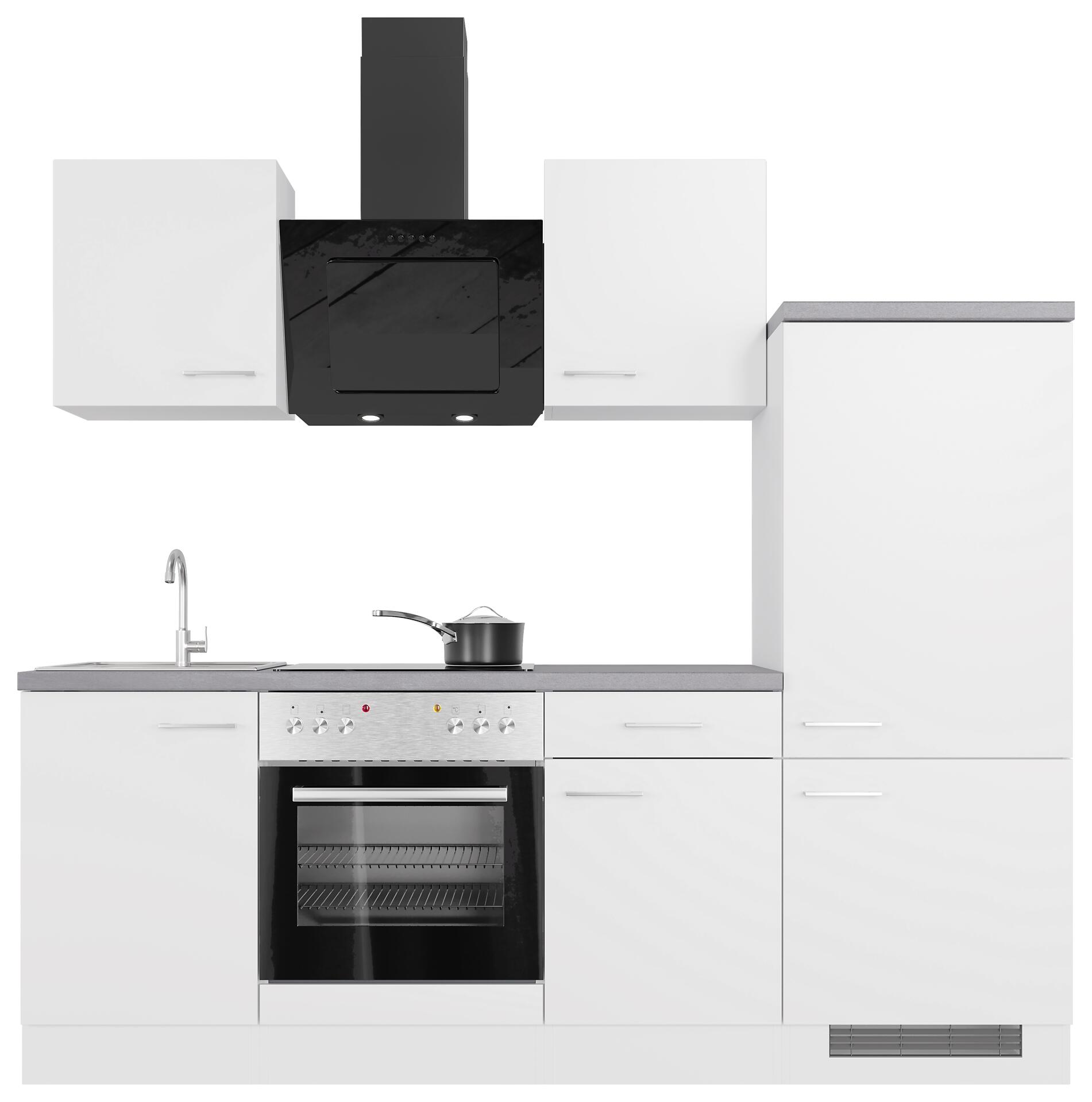 Küchenblock Vita weiß matt B/H/T: ca. 220x200x60 cm