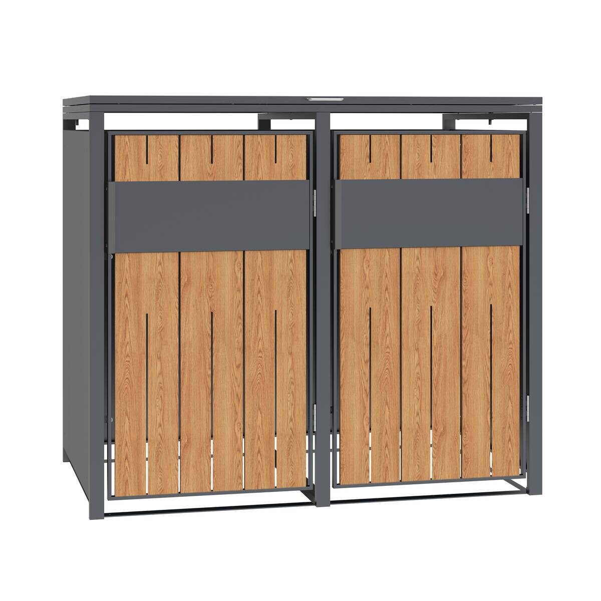Westmann Mülltonnenbox Varius Holzoptik B/H/L: ca. 132x116x80 cm
