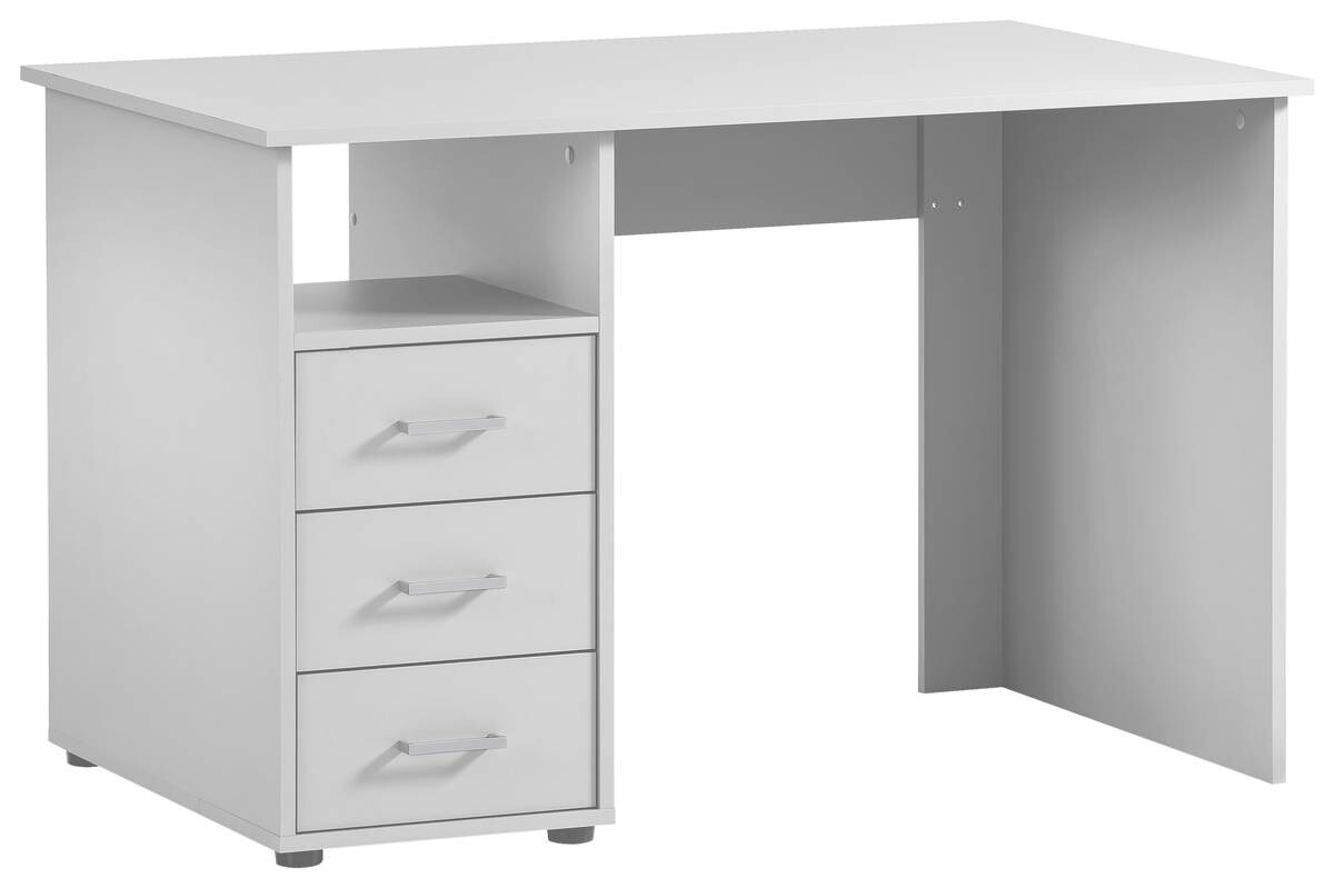 Schreibtisch Niels weiß perlweiß Optik B/H/T: ca. 116x74x70 cm