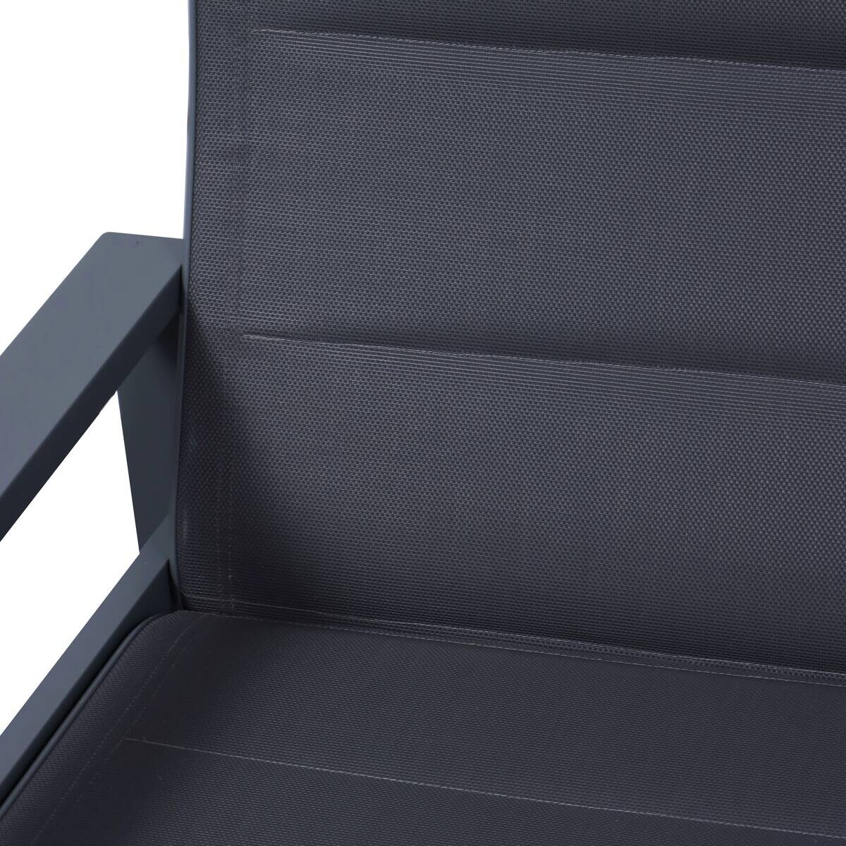 Gartensitzgruppe Santorini dunkelgrau Aluminium