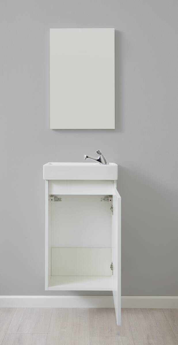 Badezimmer-Set Champ weiß matt B/H/T: ca. 40x68x22 cm