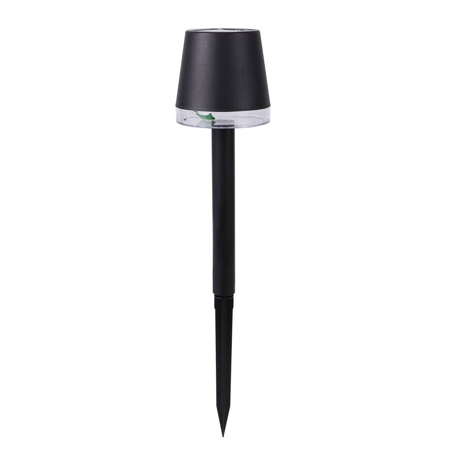 Solarleuchte schwarz Kunststoff H/D: ca. 23,5x8 cm