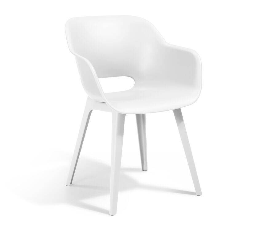 Jardin Gartenstuhl Akola weiß Polypropylen B/H/L: ca. 60x62x60 cm