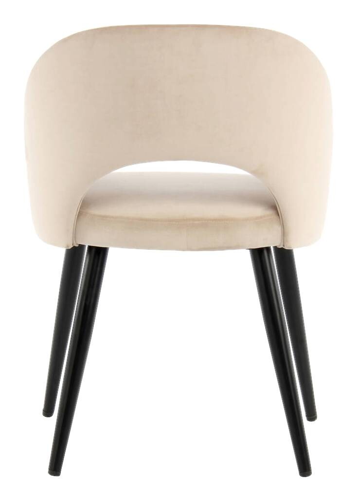 Stuhl Joris 100 2er champagner Microfaser B/H/T: ca. 55x77x58 cm