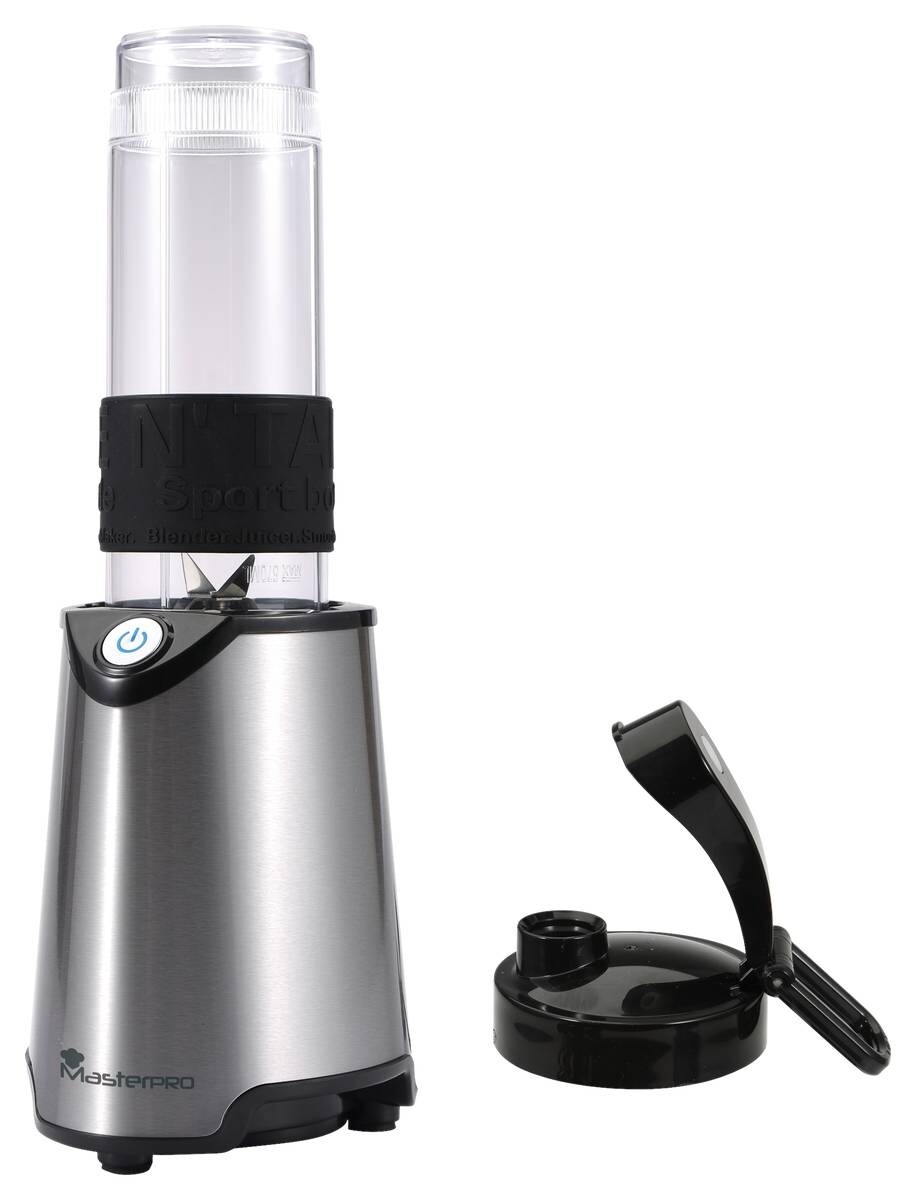 MASTERPRO Smoothie-Maker BGMP-9000 Foodies schwarz grau Edelstahl Kunststoff B/H/T: ca. 23x22,5x13 cm