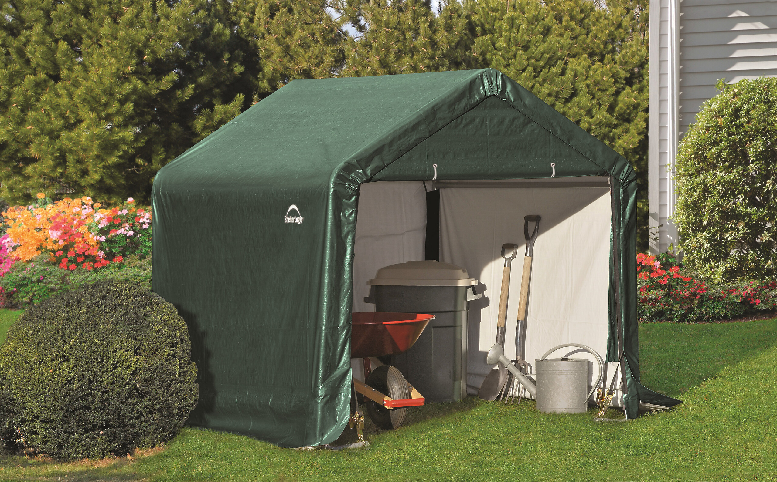 ShelterLogic Foliengerätehaus B/H/L: ca. 180x180x180 cm