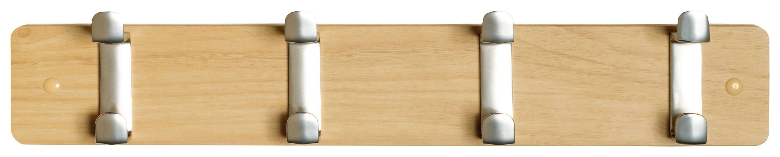 Garderobenleiste  Eiche hell Nachbildung Edelstahl Optik B/H/T: ca. 45x7x6 cm