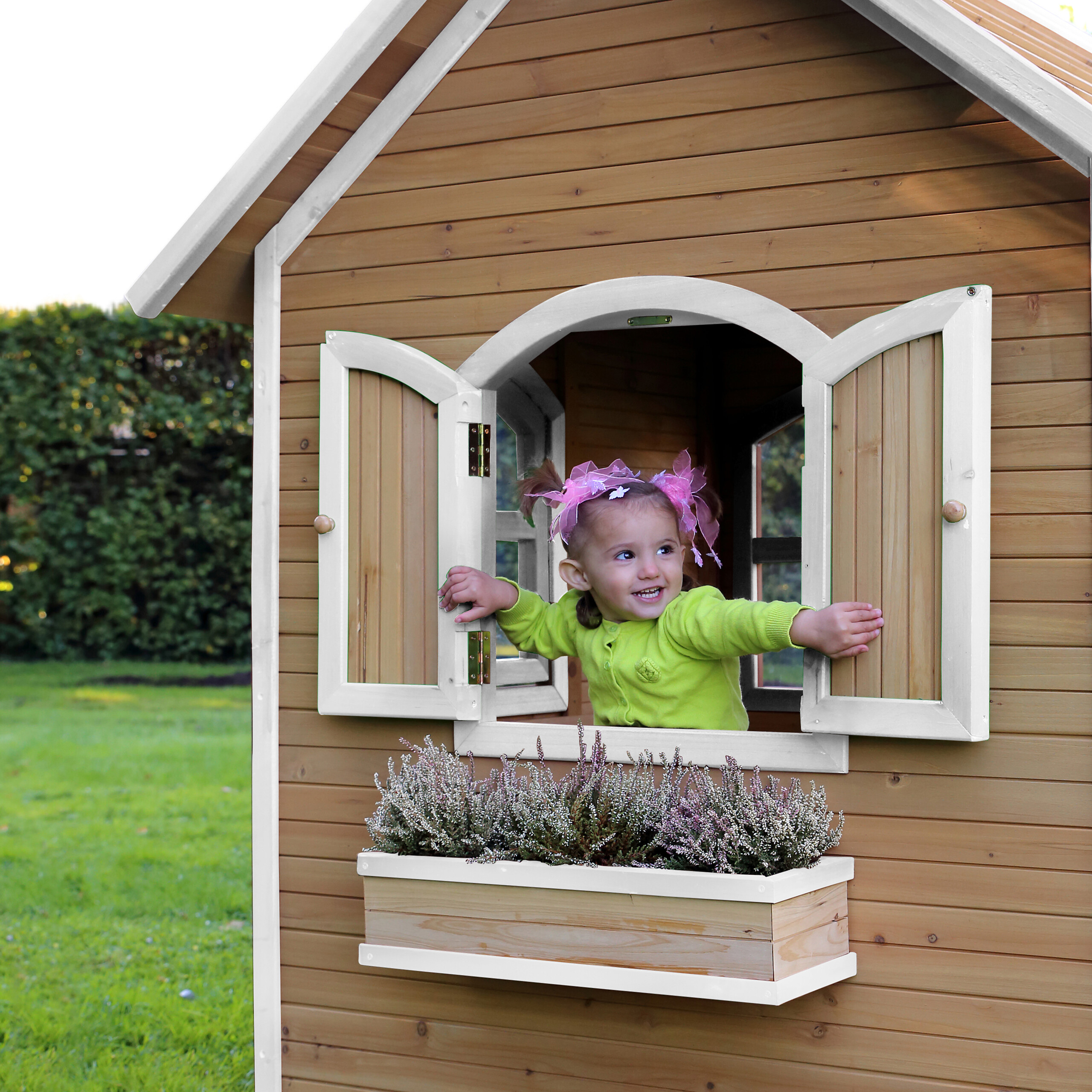 AXI Spielhaus Alex braun B/H/L: ca. 137x178x191 cm