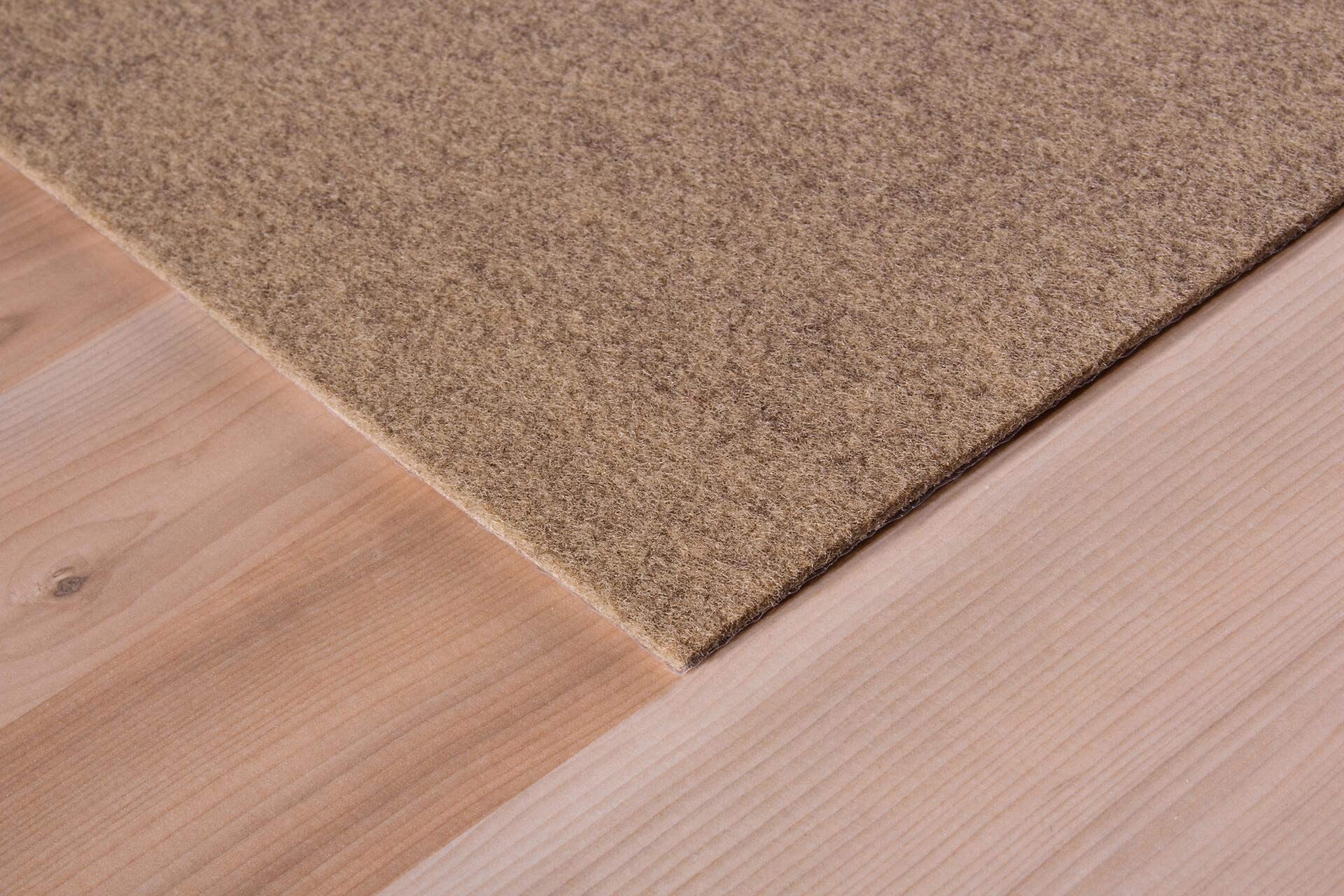 Teppichfliese Filz beige B/L: ca. 40x40 cm pro Stück