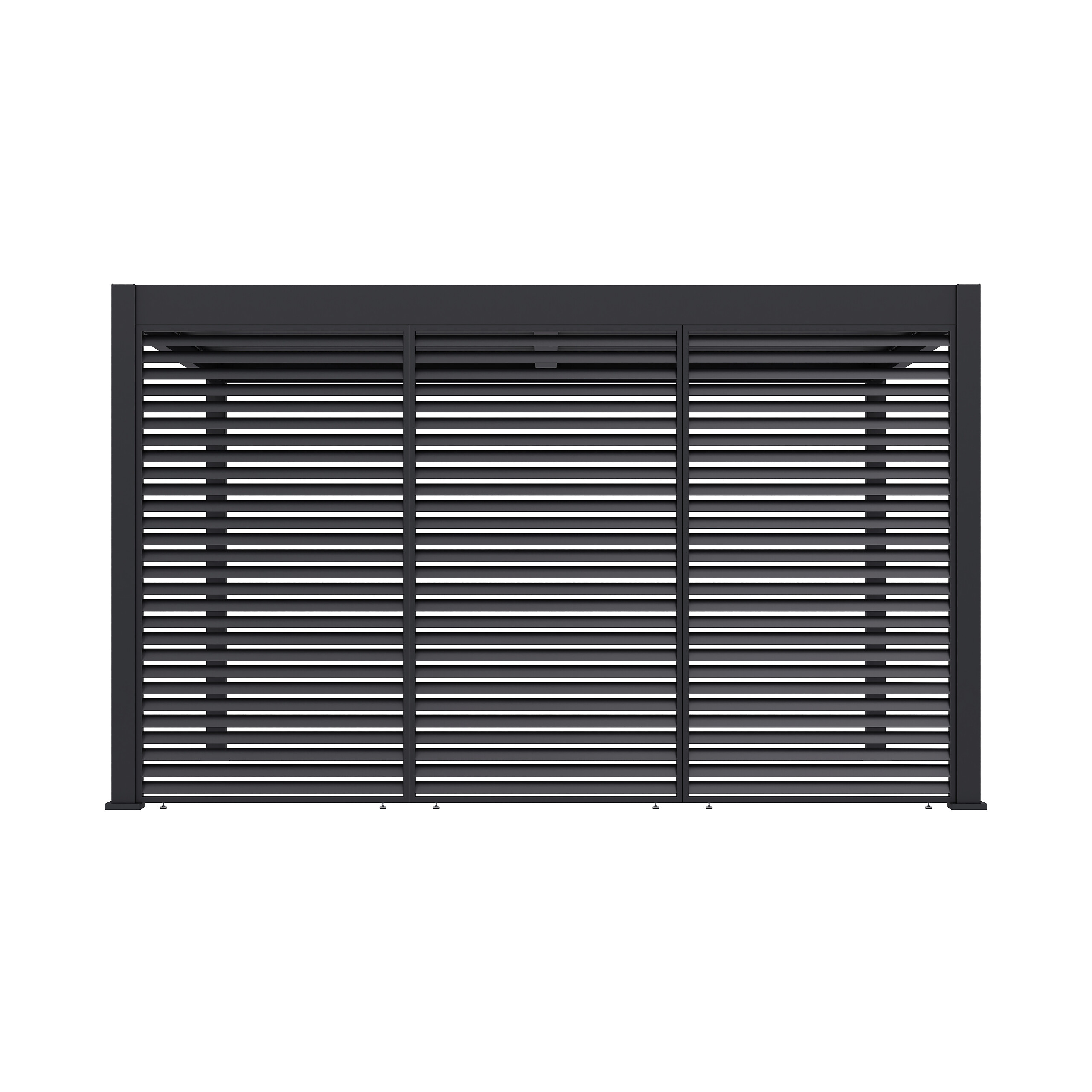 Paragon Outdoor Lamellen-Sichtschutz Grand Tuscan grau Aluminium B/H: ca. 135x234 cm