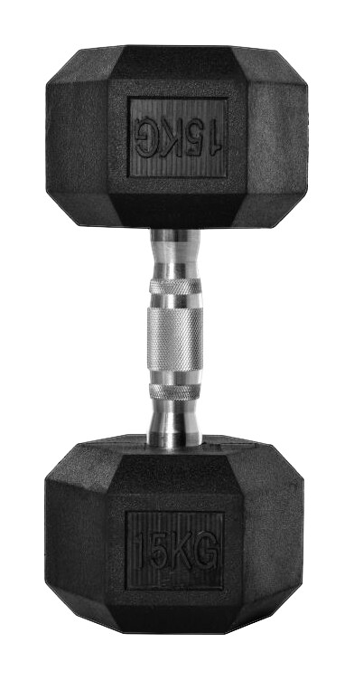 HOMCOM Kurzhantel schwarz Gummi B/H/T: ca. 15,5x10,4x15,5 cm