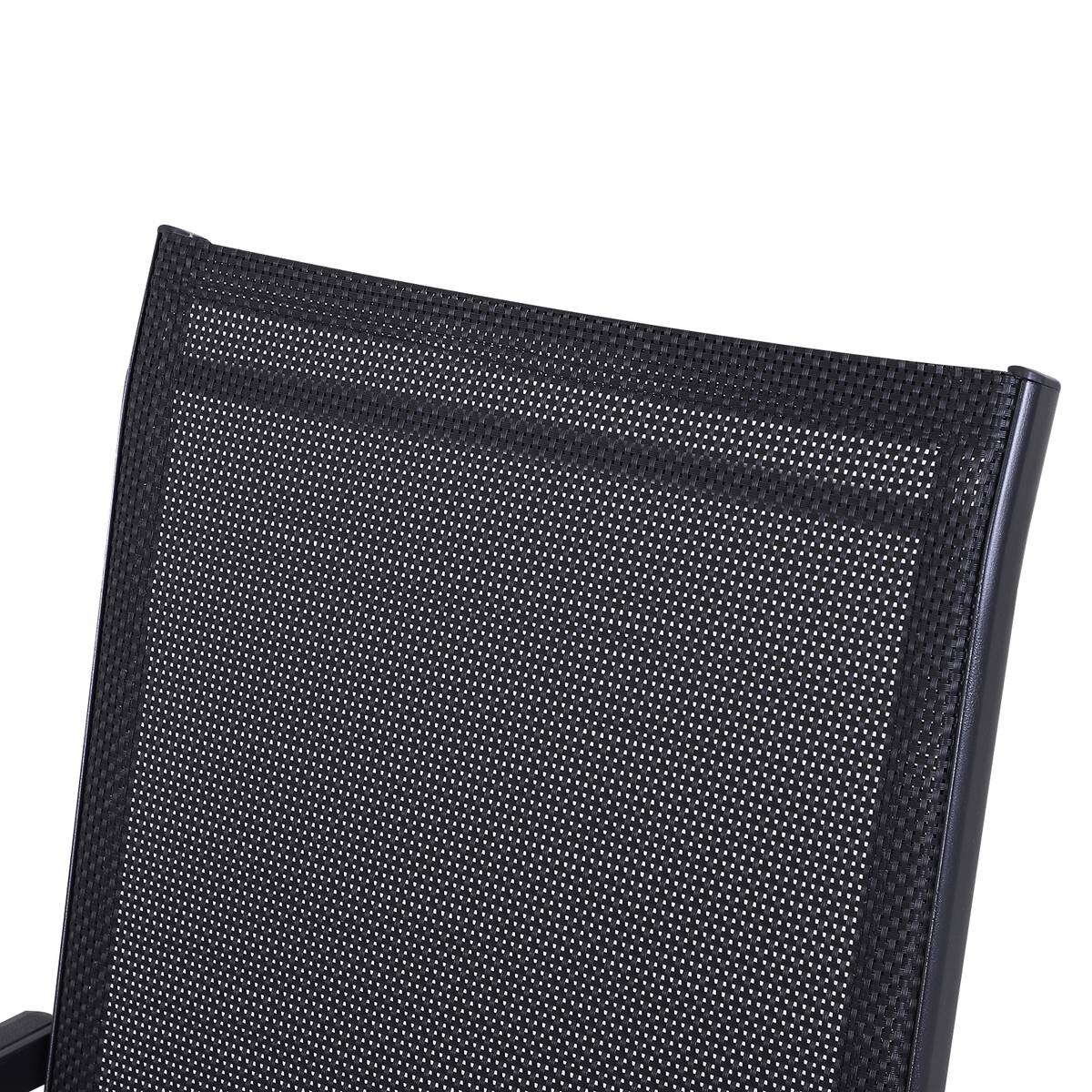 Outsunny Klappsessel grau Metall B/H/T: ca. 58x94x64 cm