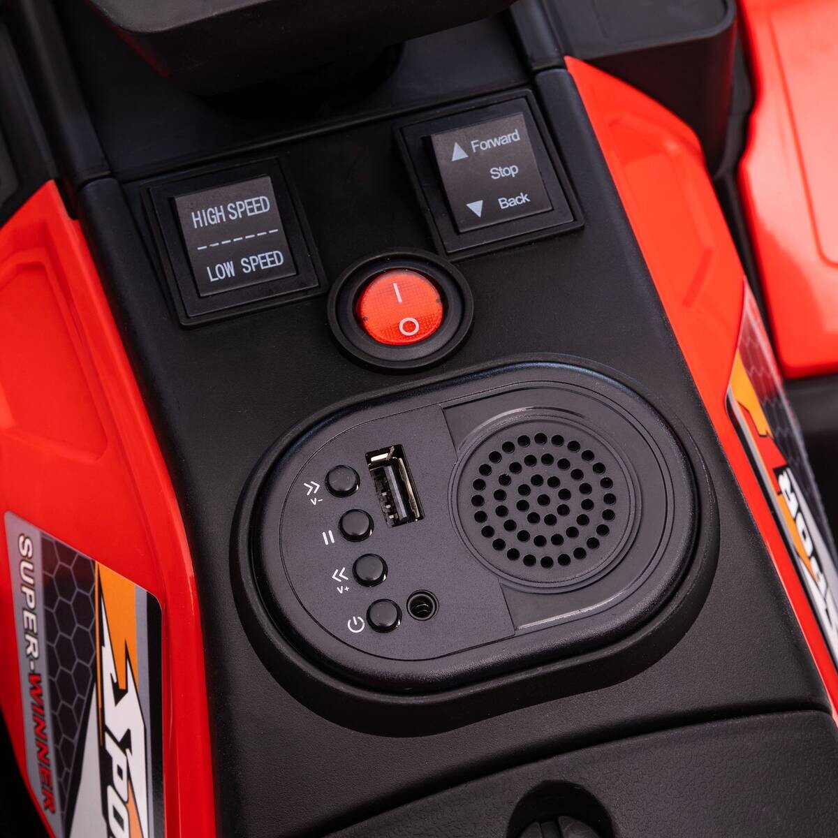 HOMCOM Kinderauto rot B/H/L: ca. 45x88x50 cm