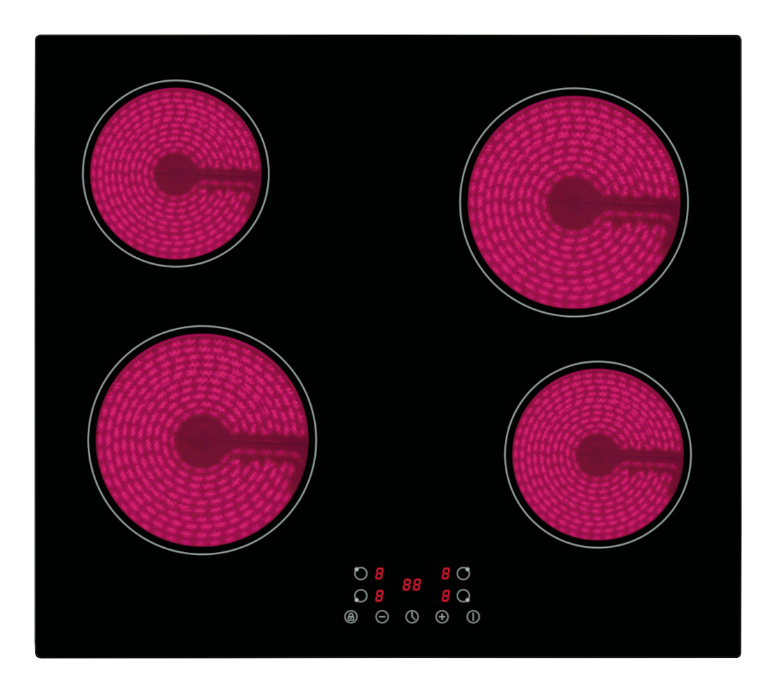 PKM Glaskeramikkochfeld KF4 G B/H/T: ca. 59x5,1x52 cm
