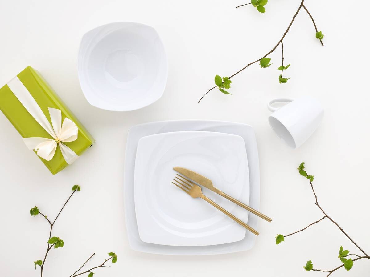 CreaTable Kombiservice CELEBRATION weiß Porzellan 16 tlg.