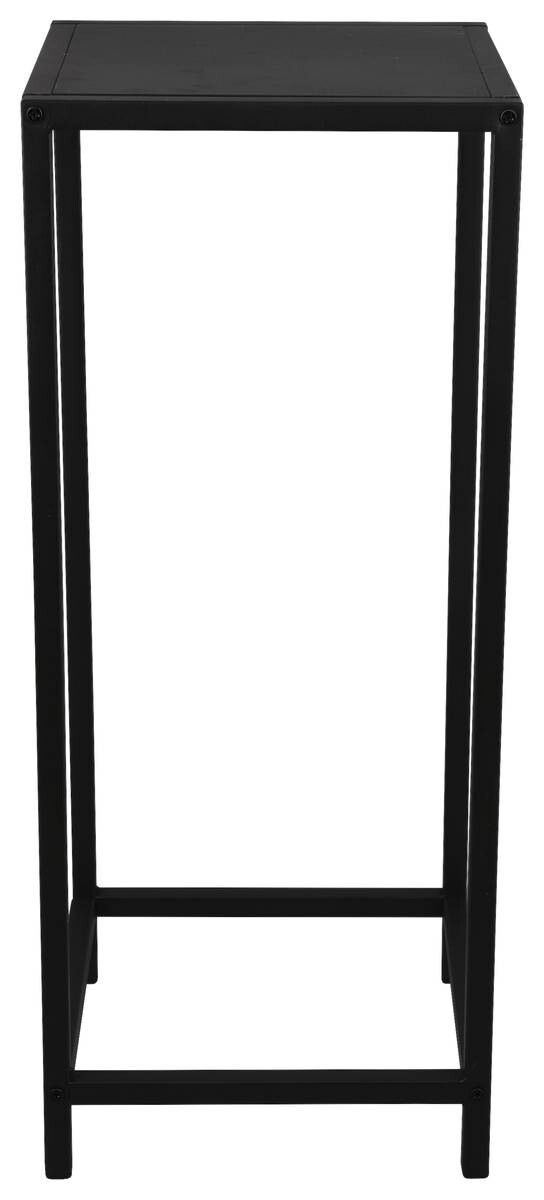 Beistelltisch Vera schwarz lackiert Metall B/H/T: ca. 25x60x25 cm