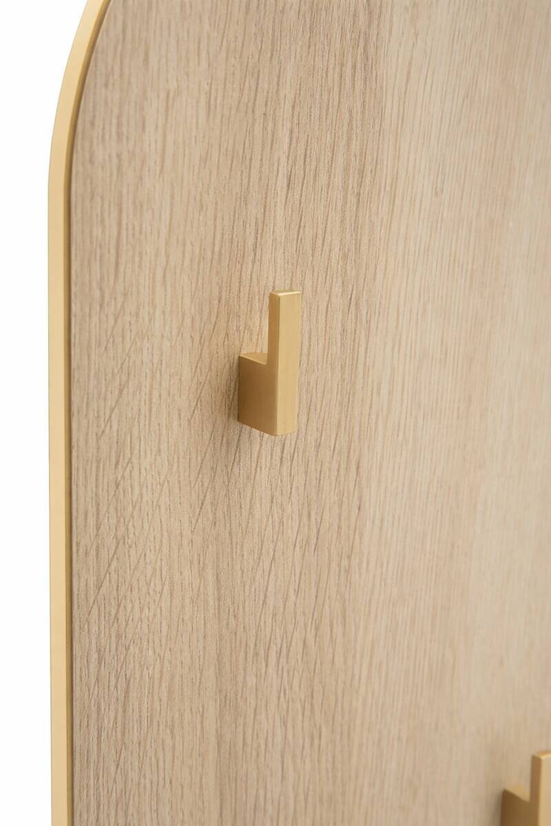 Hakenleiste Flora Eiche Nachbildung B/H/T: ca. 36x109x2,6 cm