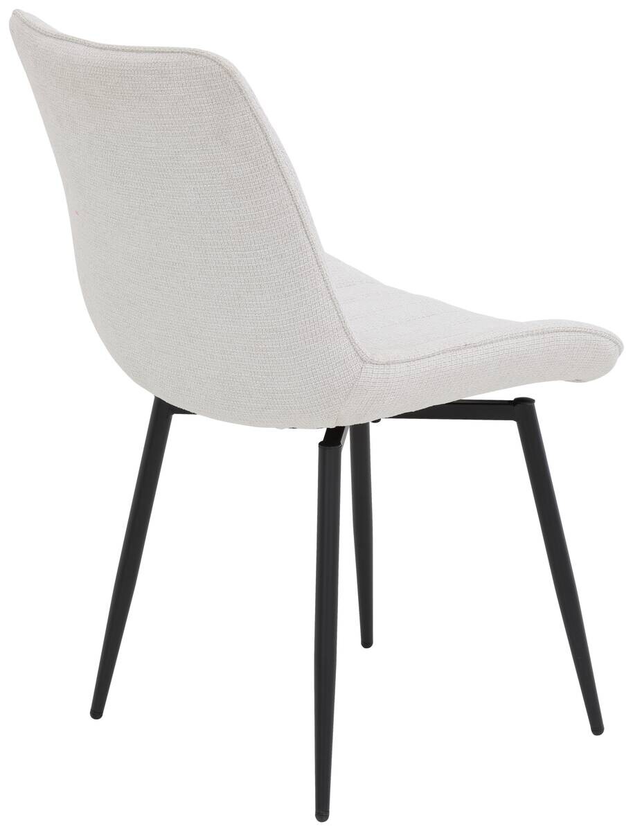 Stuhl Newport, 4er-Set beige Microfaser Webstoff B/H/T: ca. 54x85x63 cm