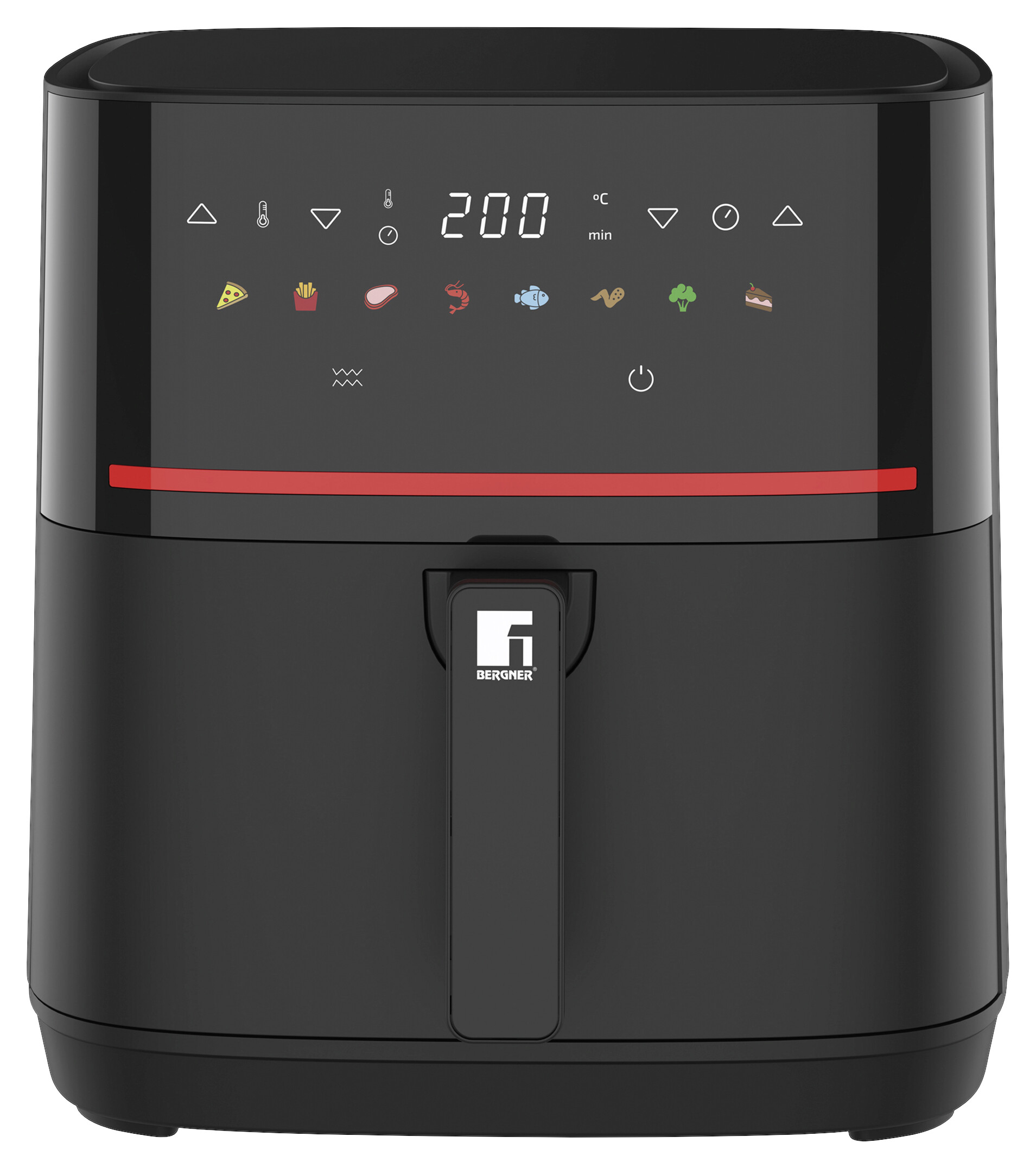 BERGNER Heißluftfritteuse BG-51275-BK