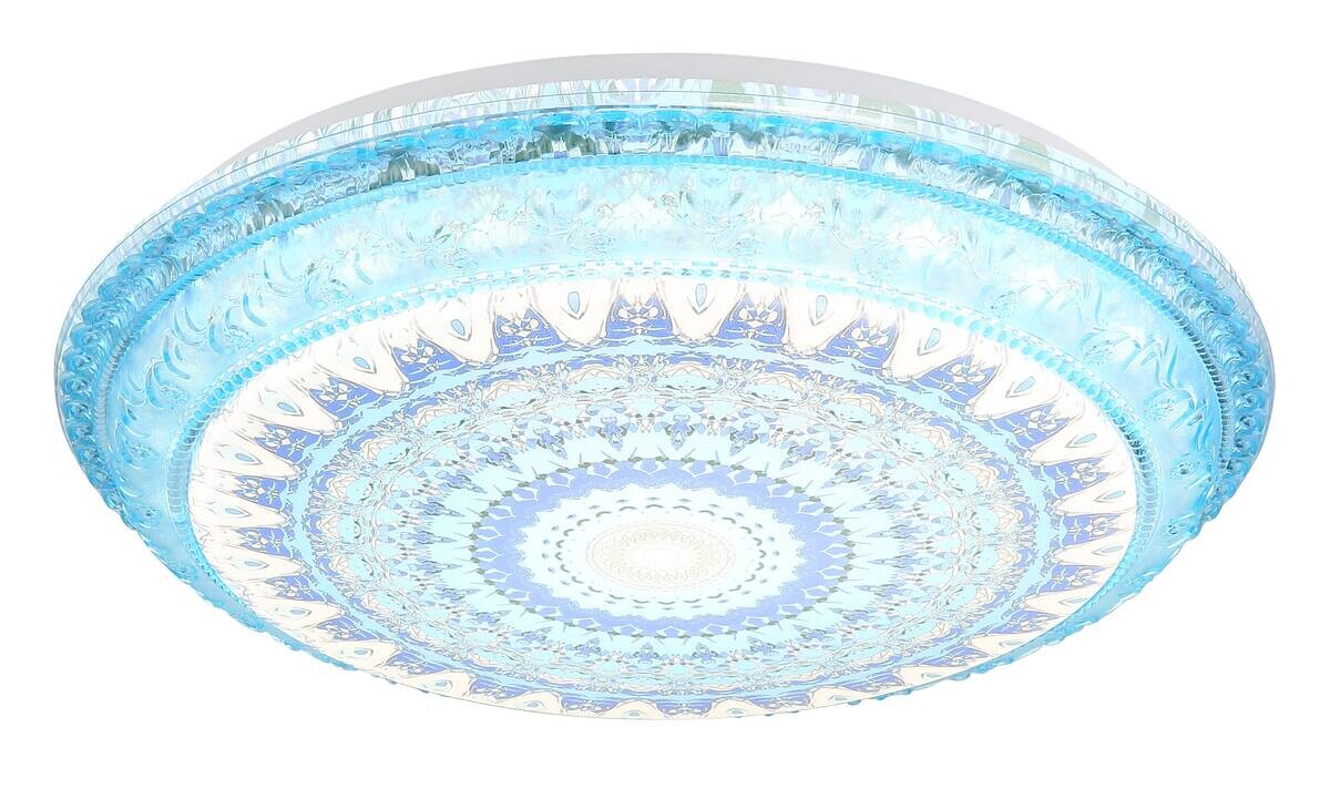 GLOBO LED-Deckenleuchte blau Metall Kunststoff H/D: ca. 8,5x39 cm