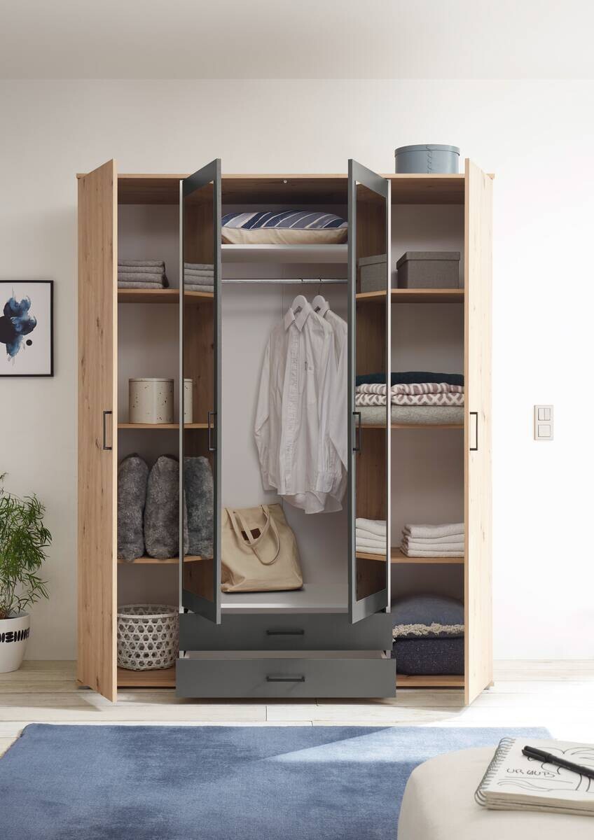 Kleiderschrank Eiche Artisan Nachbildung B/H/T: ca. 159x197x54 cm Kleiderschrank Eiche Artisan Nachbildung B/H/T: ca. 159x197x54 cm