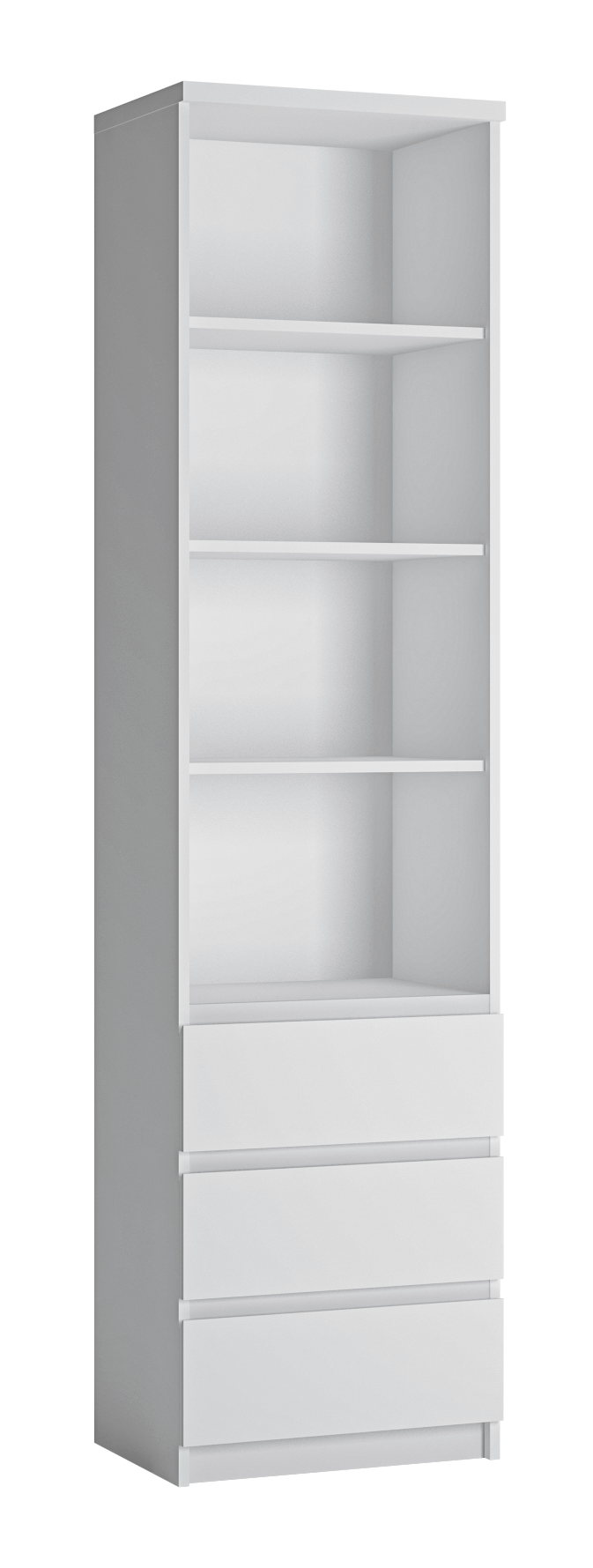 Regal Fribo Alpinweiß Spanplatte B/H/T: ca. 50x200x40 cm