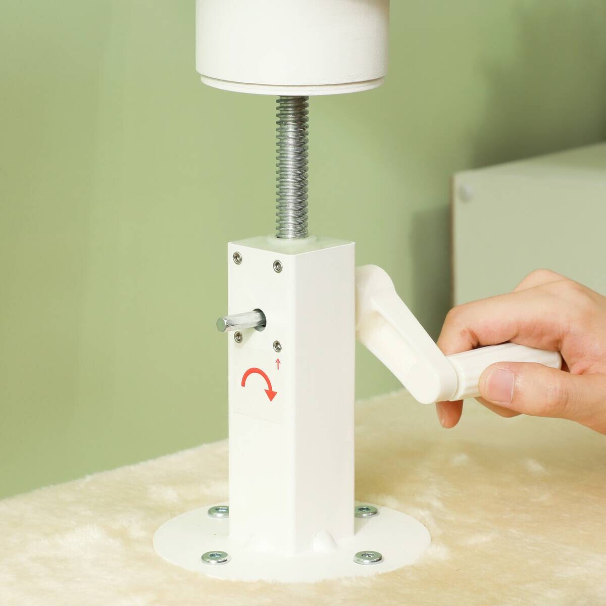 PawHut Kratzbaum cremeweiß Spanplatte B/H/L: ca. 26,5x275x42,5 cm