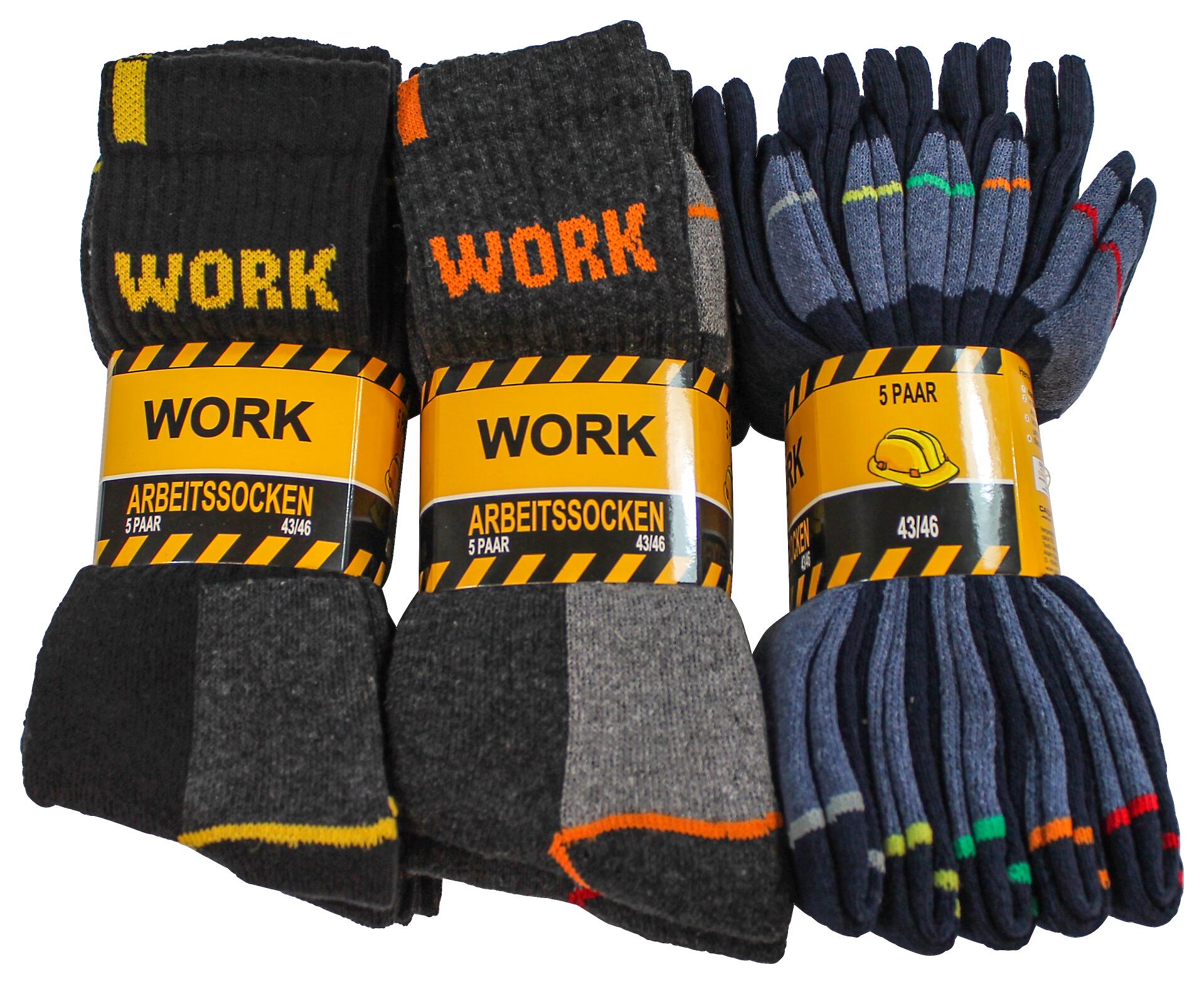 Herren-Socken sortiert 5 Packstücke Größe 43-46