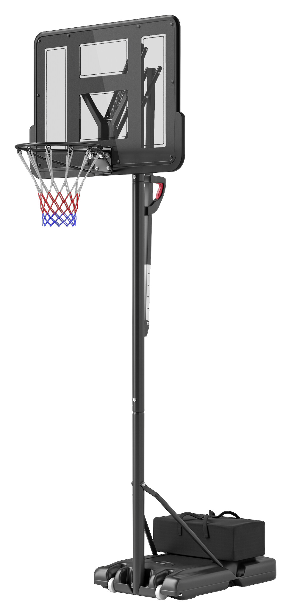 SPORTNOW Basketballkorb schwarz B/H/L: ca. 75x370x110 cm