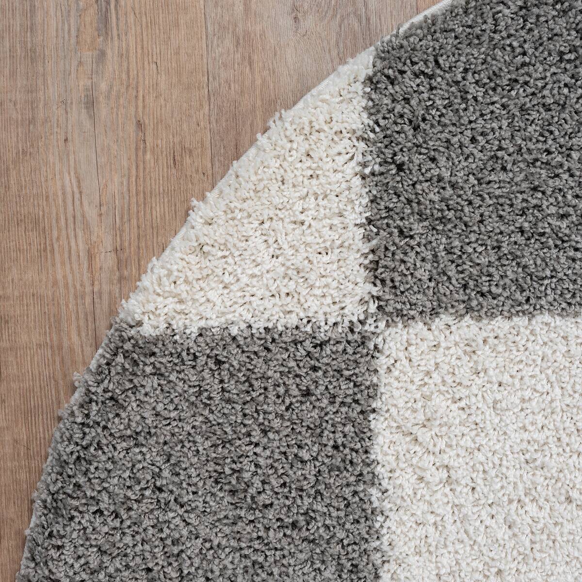 Sanat Hochflorteppich MILANO hellgrau D: ca. 120 cm