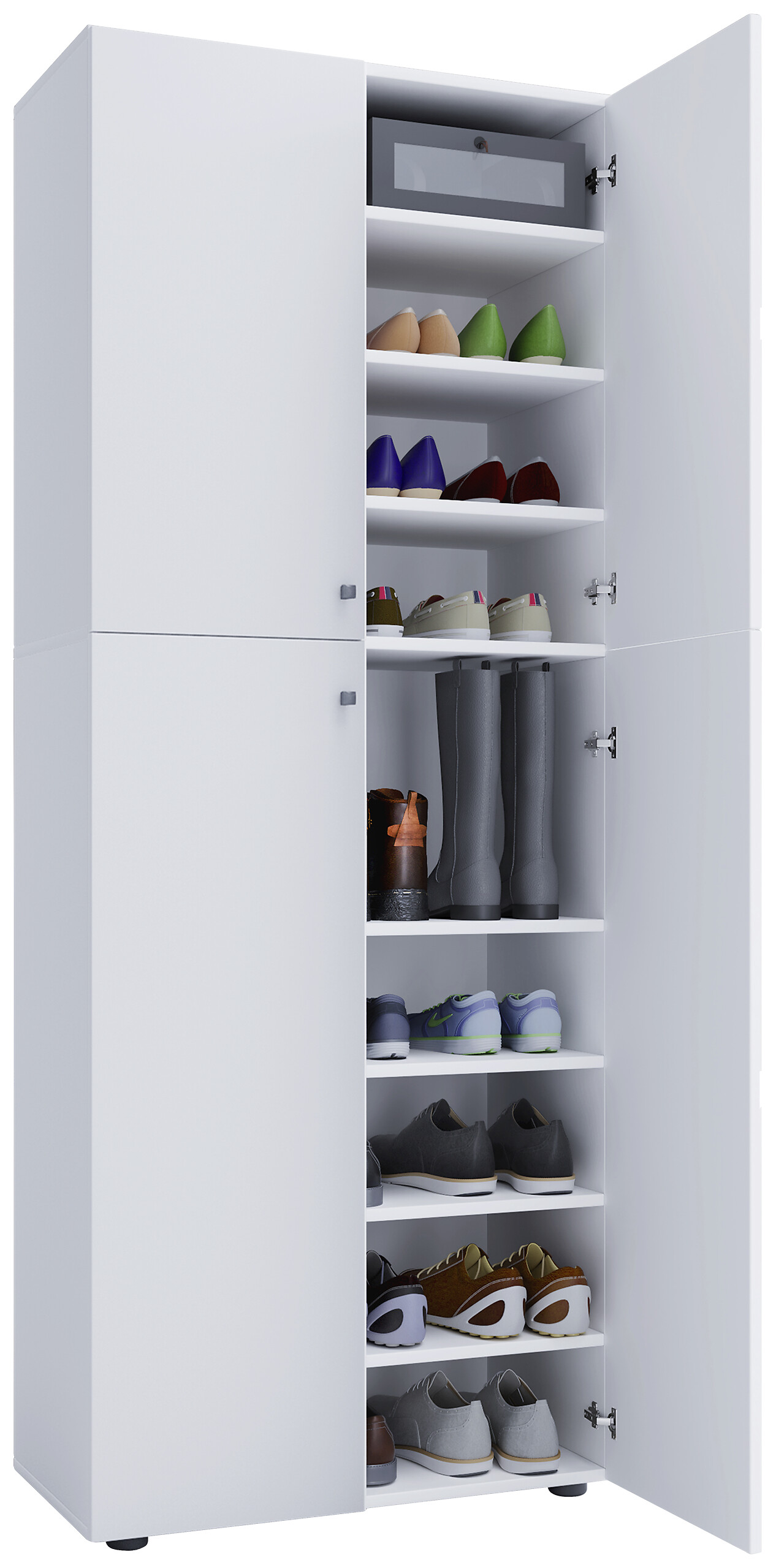 Schuhschrank Lona XXL weiß B/H/T: ca. 70x182x39 cm Schuhschrank Lona XXL weiß B/H/T: ca. 70x182x39 cm