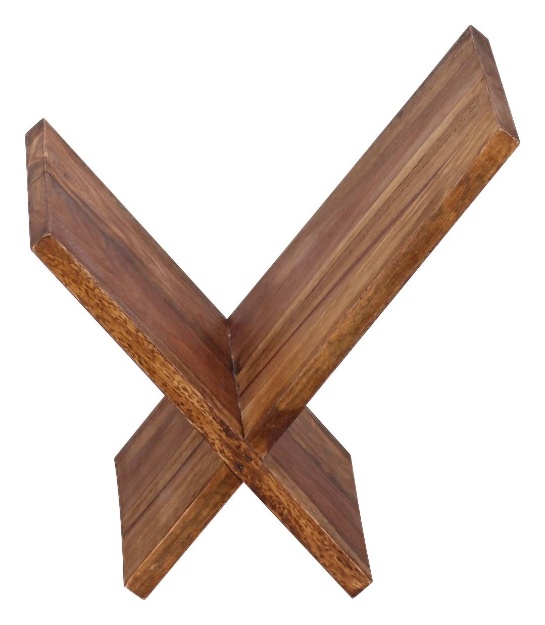 Zeitungsständer natur Echtholz B/H/T: ca. 29x31x28 cm