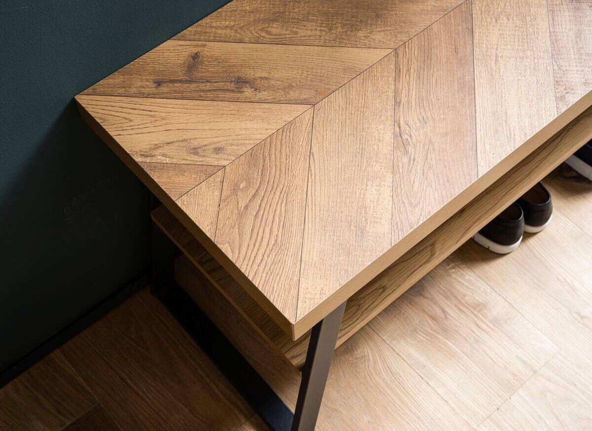 Schuhbank braun B/H/T: ca. 100x41x40 cm