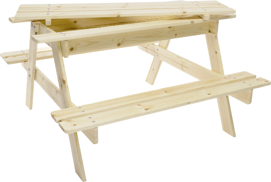 Timbela Kindersitzgarnitur M010 natur Holz B/H/L: ca. 90x50x90 cm