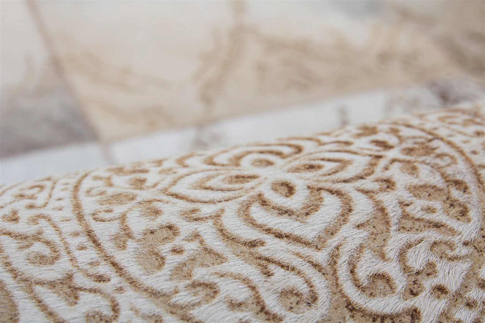 Kayoom Kurzflorteppich Cobra 343 beige B/L: ca. 200x300 cm