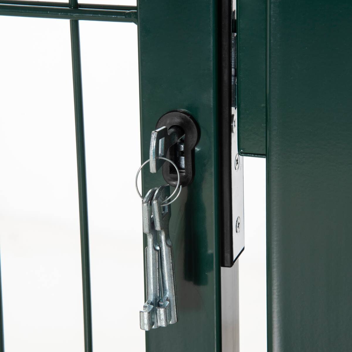 HOMCOM Gartentor grün PVC B/L: ca. 150x97 cm