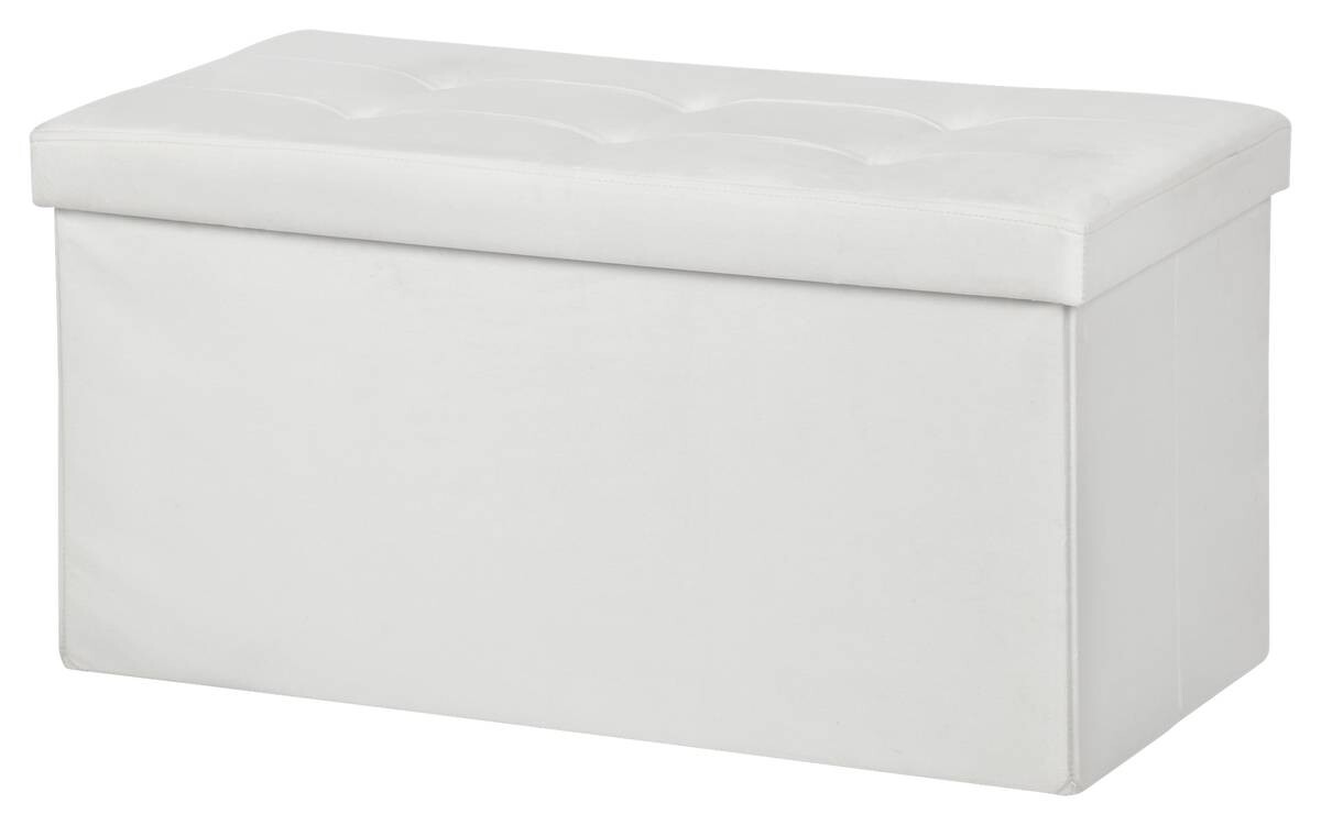 POCOline Sitzbank weiß B/H/L: ca. 38x38x76 cm