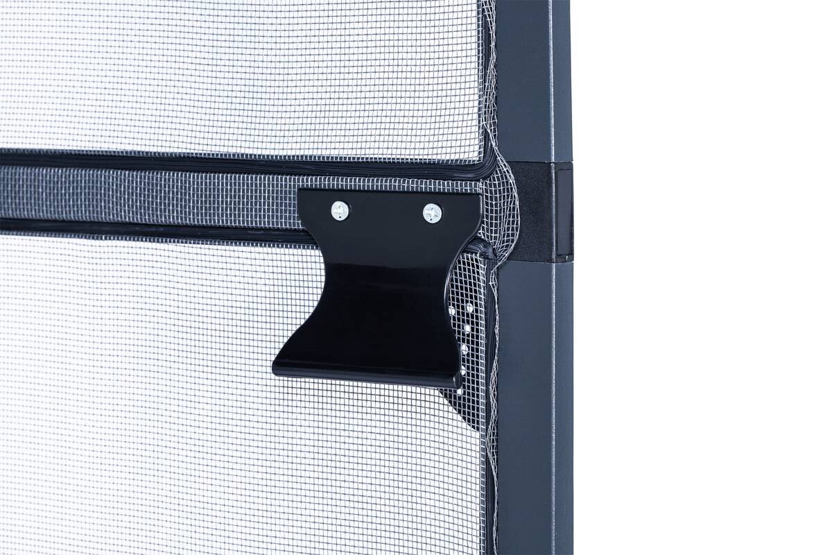 Fliegengitter anthrazit B/L: ca. 100x210 cm