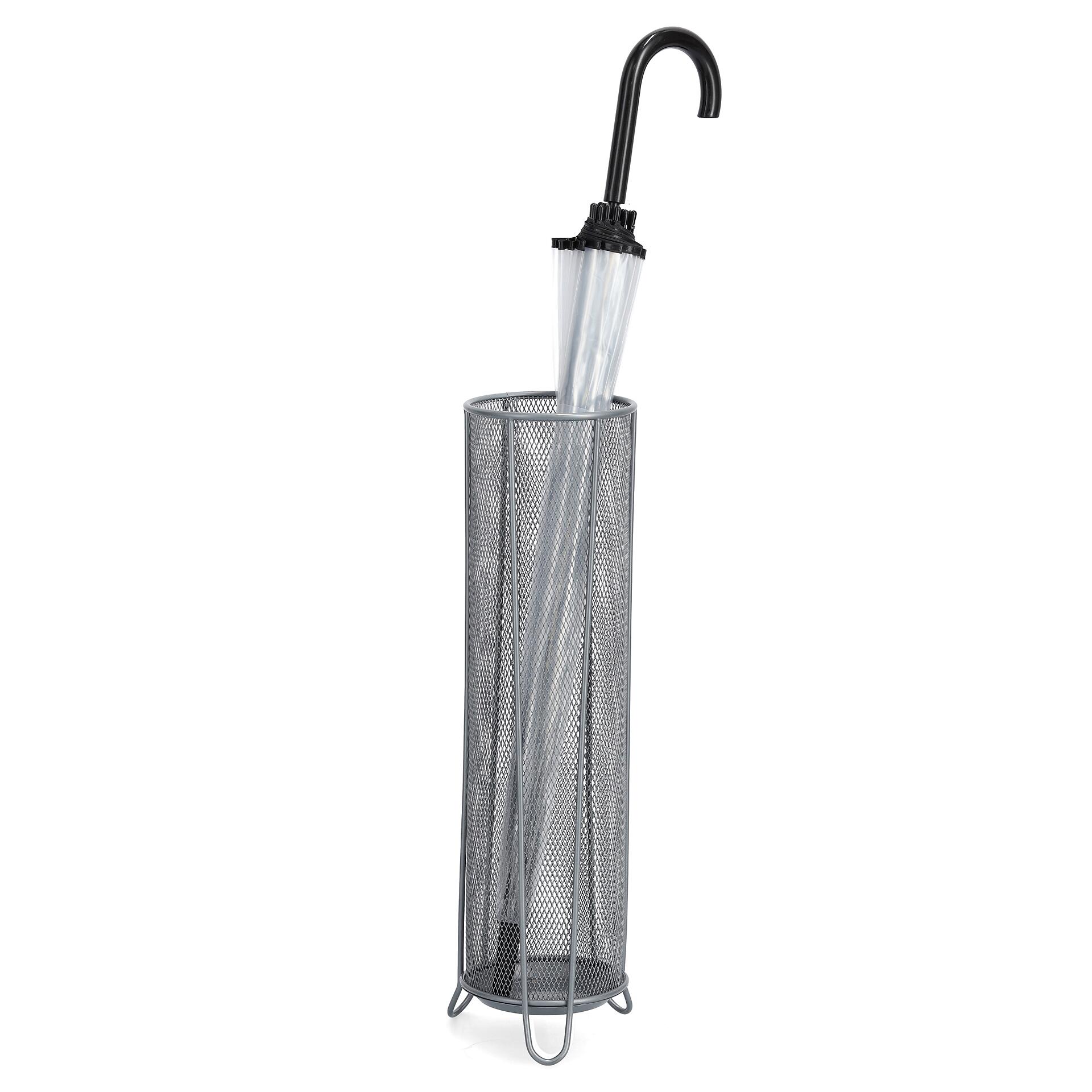 Zeller Schirmständer silber B/H/L: ca. 14x53x14 cm