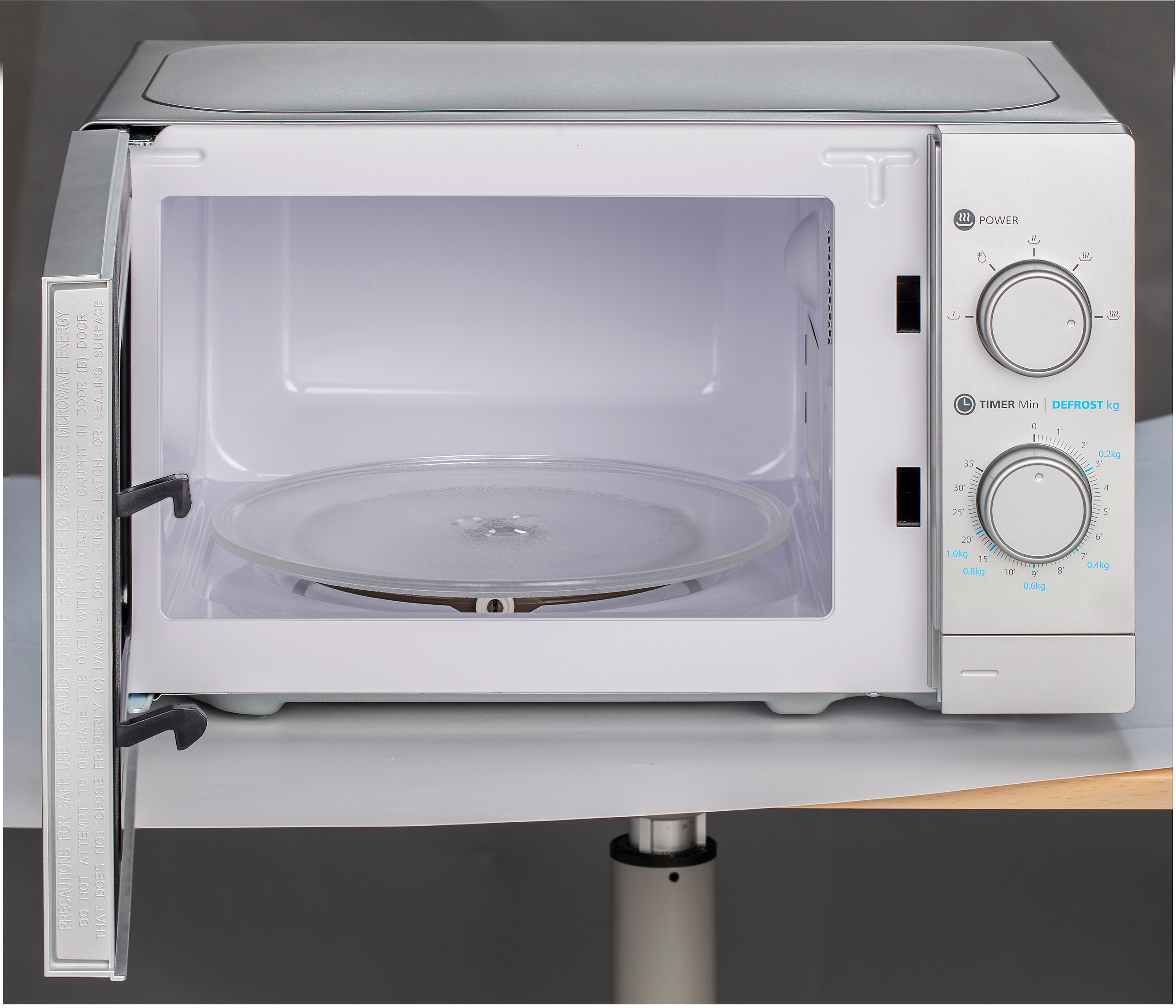 POCOline Mikrowelle MM720C2GX-PM silber Metall B/H/T: ca. 44x26x33 cm ca. 20 l