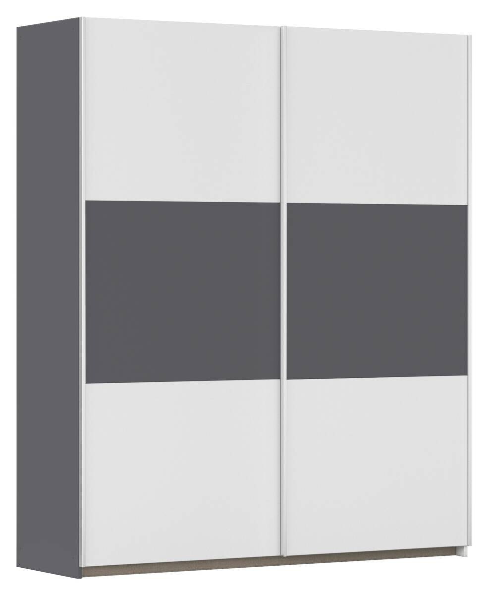 Kleiderschrank Oslo Alpinweiß grau B/H/T: ca. 175x210x59 cm