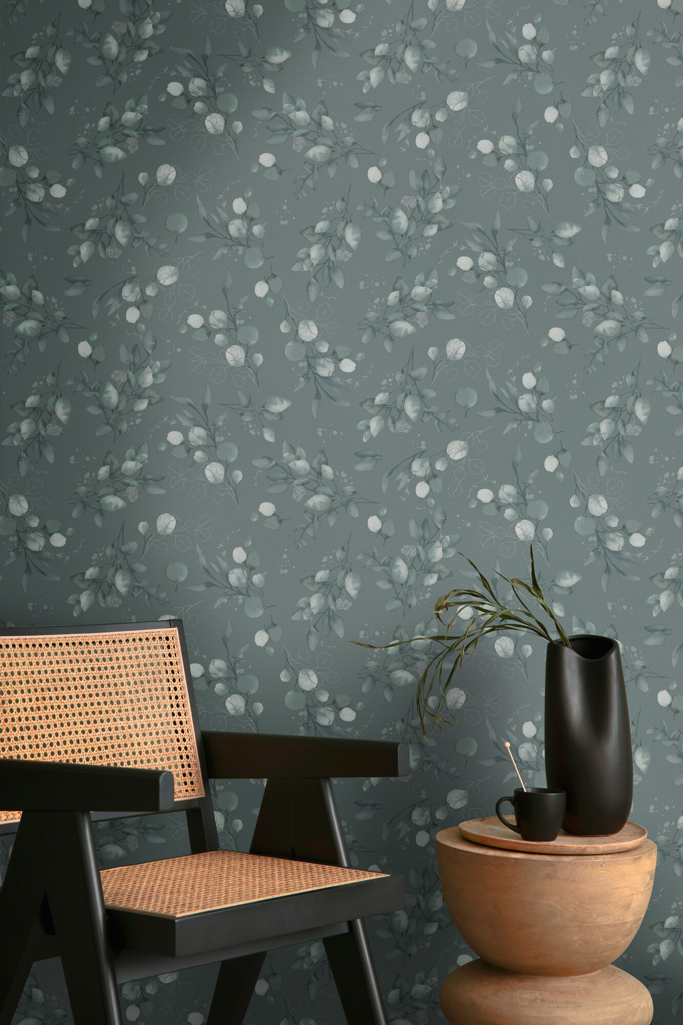 A.S.Creation Vliestapete silber grün B/H/D: ca. 53x1005x8,3 cm