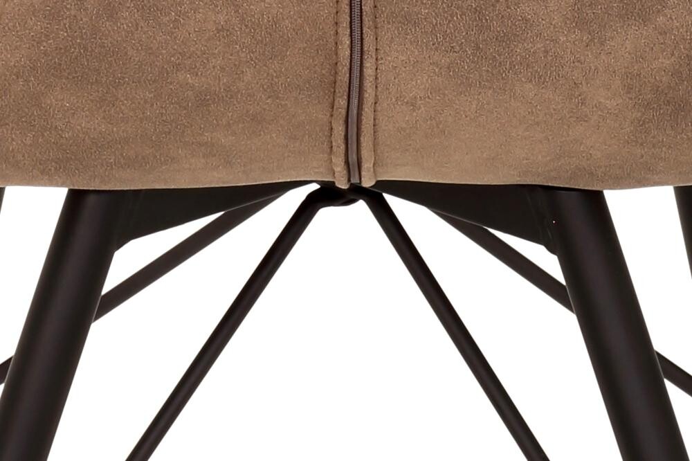 Stuhl Kate 4er Set schlamm Vintage Microfaser B/H/T: ca. 50x86x56 cm