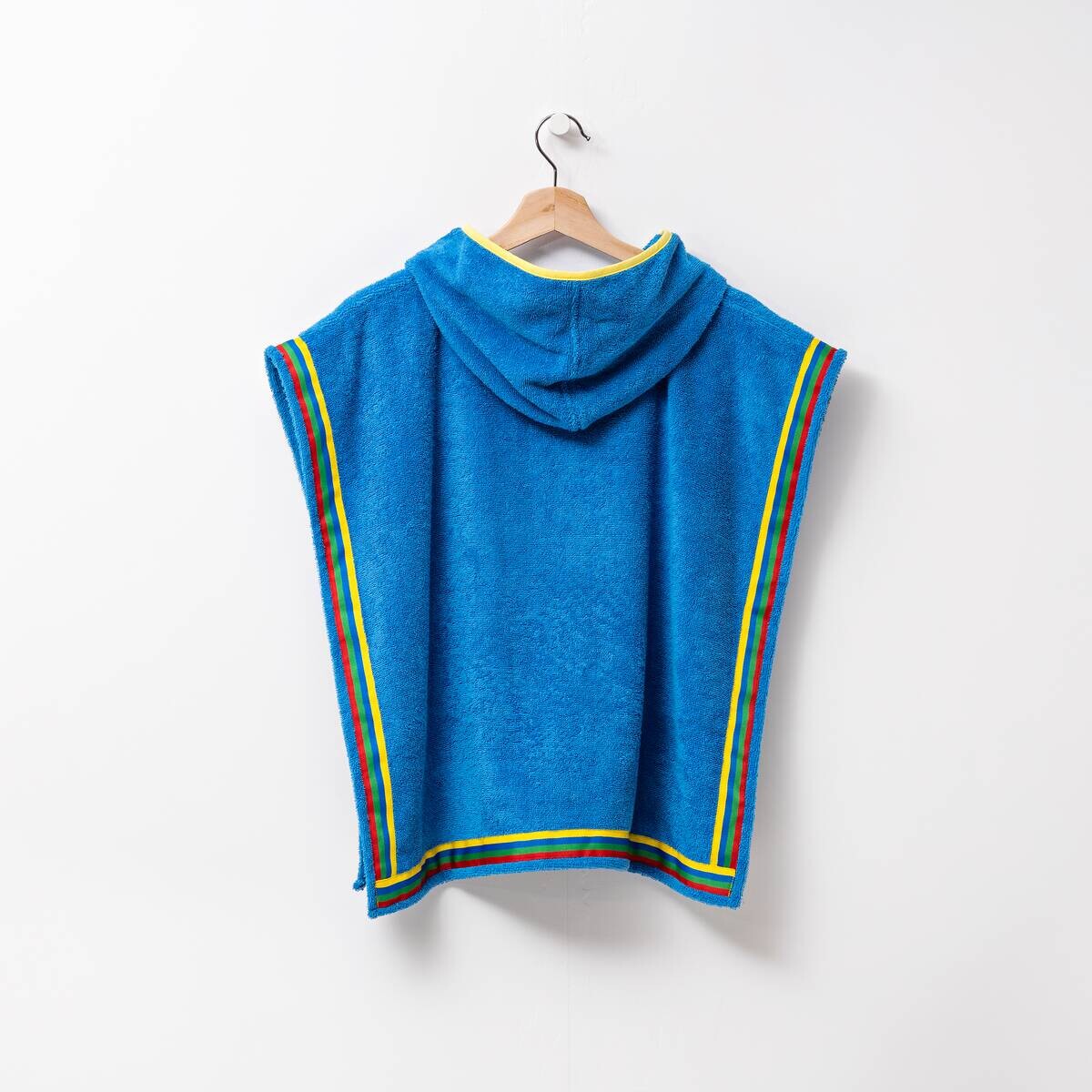 BENETTON Kinder-Badeponcho blau Baumwolle B/L: ca. 65x65 cm