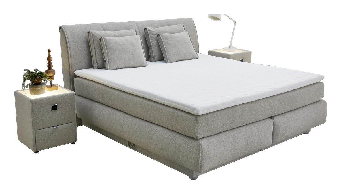 Boxspringbett  beige Liegefläche B/L: ca. 180x200 cm