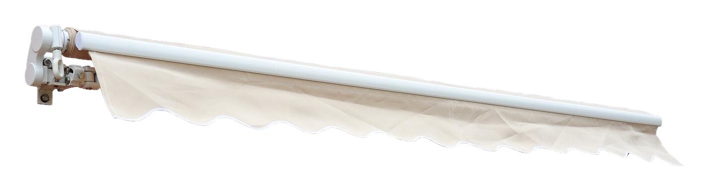 Outsunny Gelenkarmmarkise weiß B/L: ca. 400x300 cm