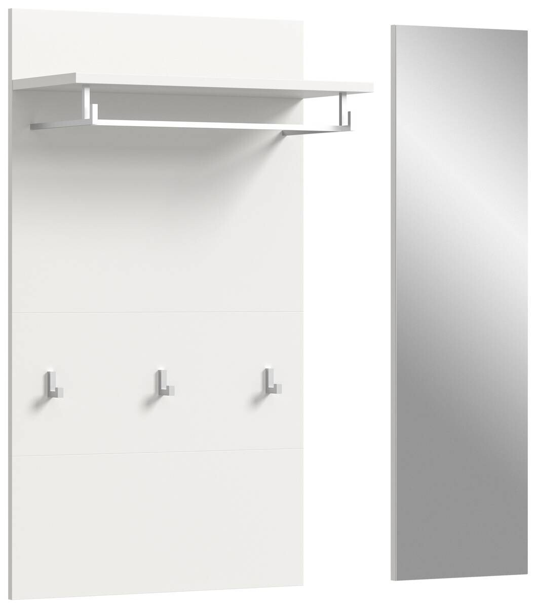 Garderobenpaneel JAM weiß B/H/T: ca. 90x106x27 cm